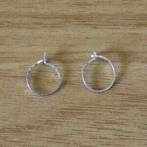 Pair of Catbird NYC Hoop Dream Earrings, Silver (Discontinued)